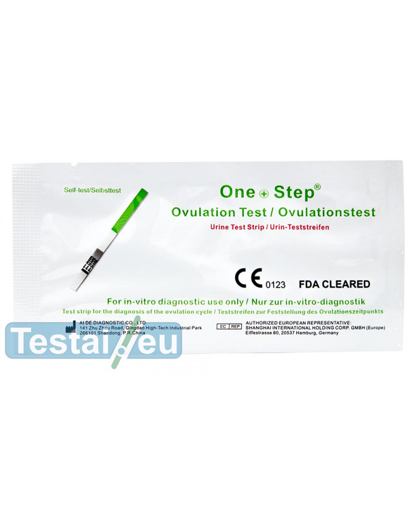 Ovuliacijos testas One Step (plati juostelė, jautrus)